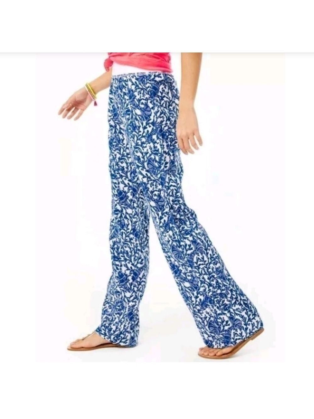 Lilly Pulitzer Beach Linen Pants XS Krillin It
